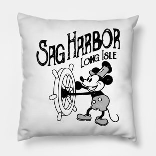 Steamboat Willie - Sag Harbor Long Island NY Pillow