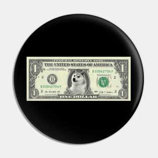 doge dollar Pin