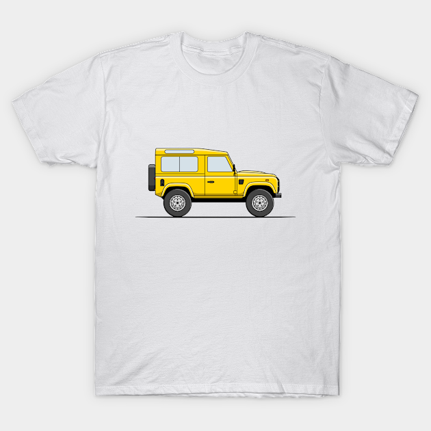 Discover Land Rover Defender - Yellow - Land Rover Defender - T-Shirt