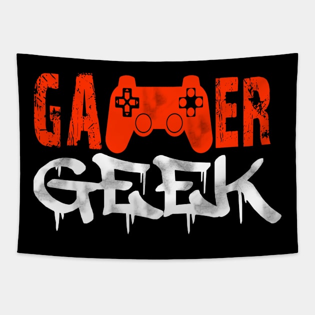 Gamer Geek for gamers and game life Tapestry by artsytee