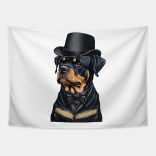 Rottweiler Funny Top Hat Tapestry