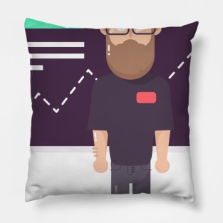 The Guy With The Glasses Pillow