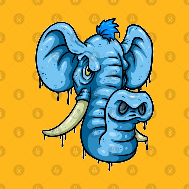 Angry Elephant by Laughin' Bones