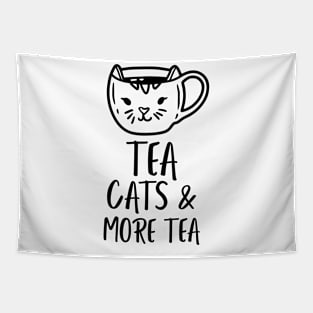 Tea, Cats and more Tea Tapestry