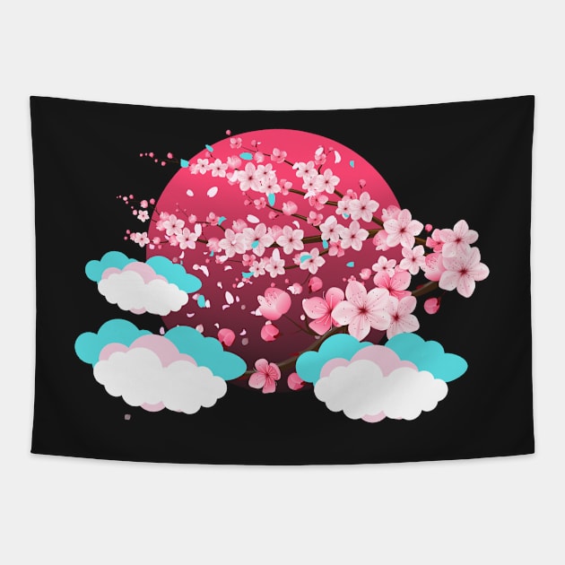 Pink blossom Tapestry by KylePrescott