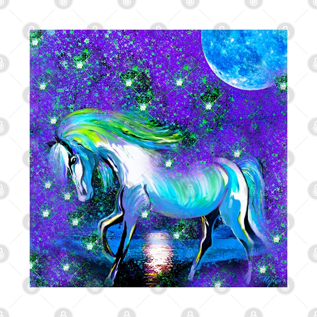 HORSE:  DANCING IN STARDUST AND MOONLIGHT by Overthetopsm