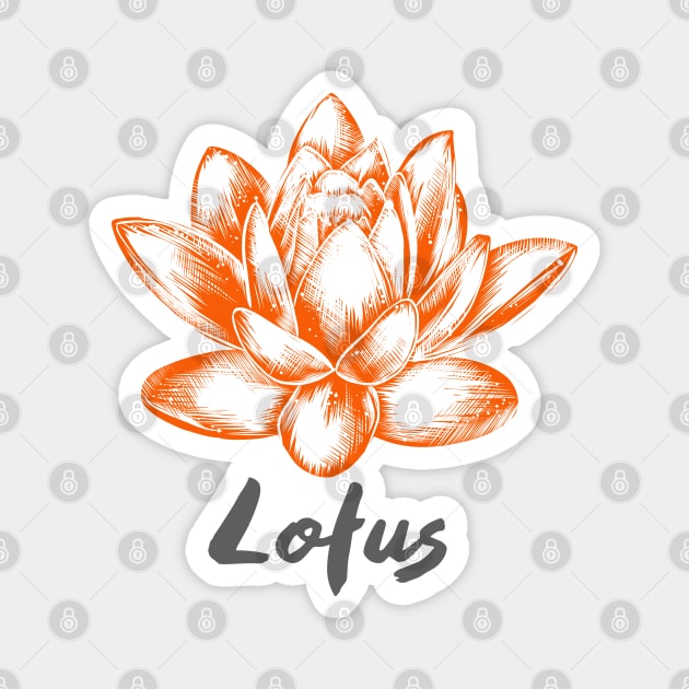 Lotus Flower Magnet by TambuStore