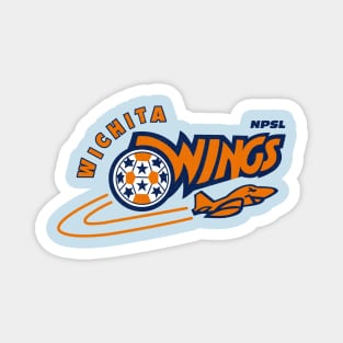 Defunct Wichita Wings - NPSL Soccer 1996 Magnet