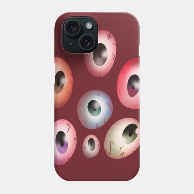 mutant eyes Phone Case by jamesweinreb