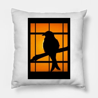 bird silhouette Pillow