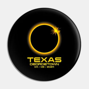 Georgetown Texas Tx Total Solar Eclipse 2024 Pin