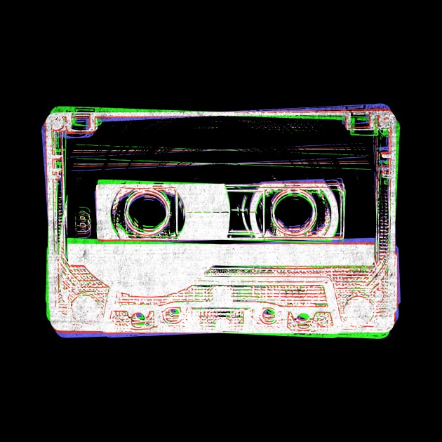 80s Cassette tape shirt by Scofano