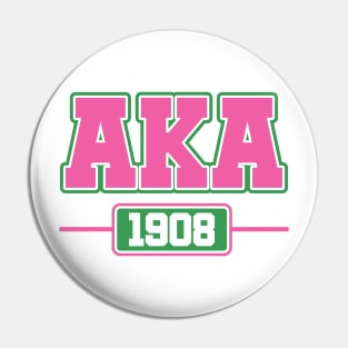 AKA Shirts - AKA Paraphernalia - 1908 - Pink and Green Pin