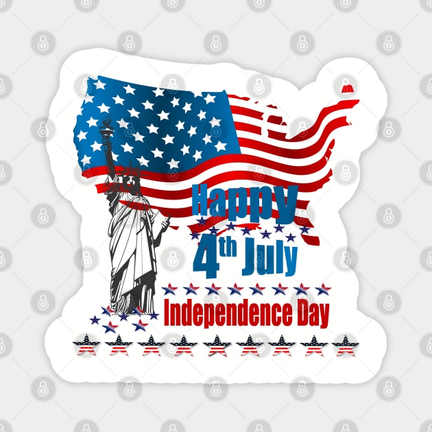 independence Day Magnet by Lin-Eve