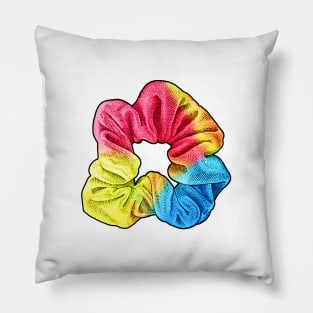 Scrunchie VSCO Girl Hair Tie Girls Colorful Rainbow Pillow