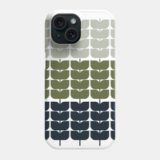 Abstract Geometric Repeat Leaf Pattern Phone Case