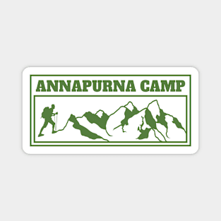 Annapurna Camp Vintage Magnet