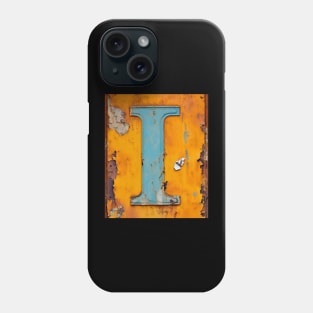 Rusty Letter "I" Monogram I initial Phone Case