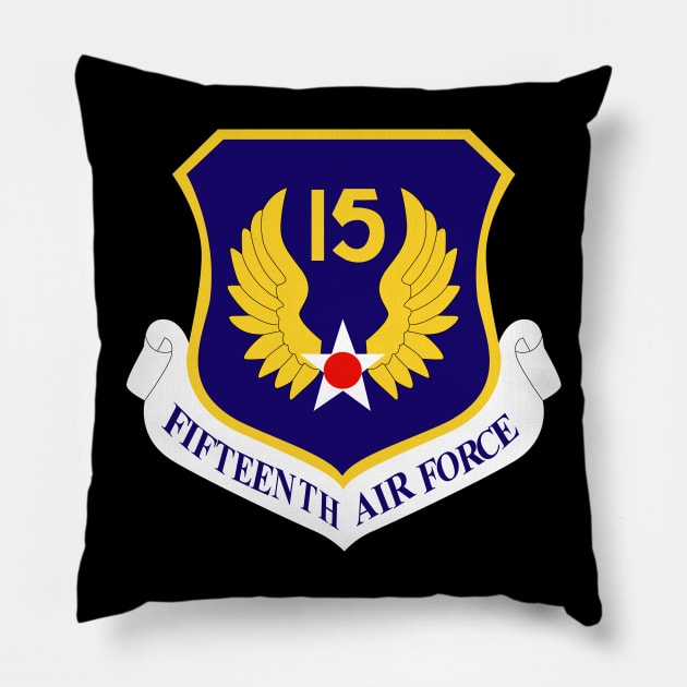 USAF - 15th Air Force Shield Pillow by twix123844