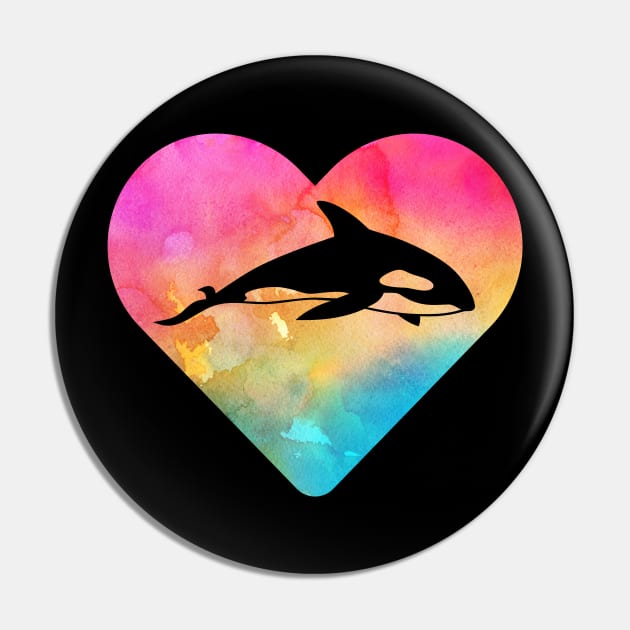 Orca Whale Gift for Girls and Women Pin by JKFDesigns