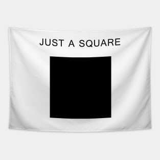 Just a Square (Black) Tapestry