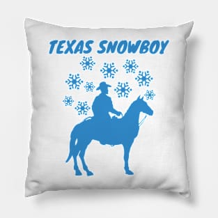 Texas Snowboy Snovid 21 Gift for Cowboy Survivor Pillow