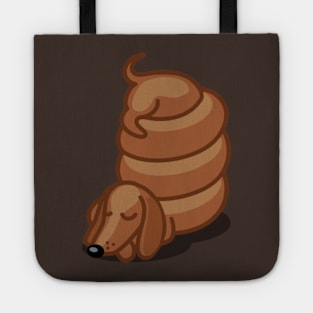 Funny Sleepy Dachshund Tshirt - Dog Gifts for Doxie and Sausage Dog Lovers Tote