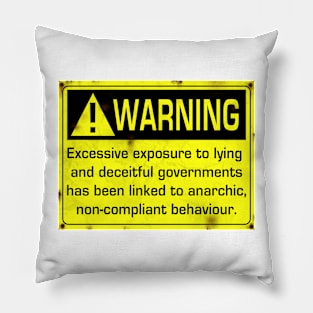 Warning Pillow