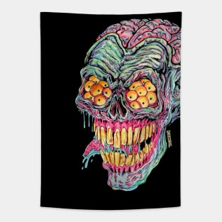 Demon Brain Head Tapestry