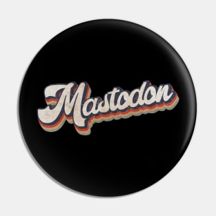 Mastodon KakeanKerjoOffisial VintageColor Pin