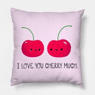 I Love You Cherry Much Pillow