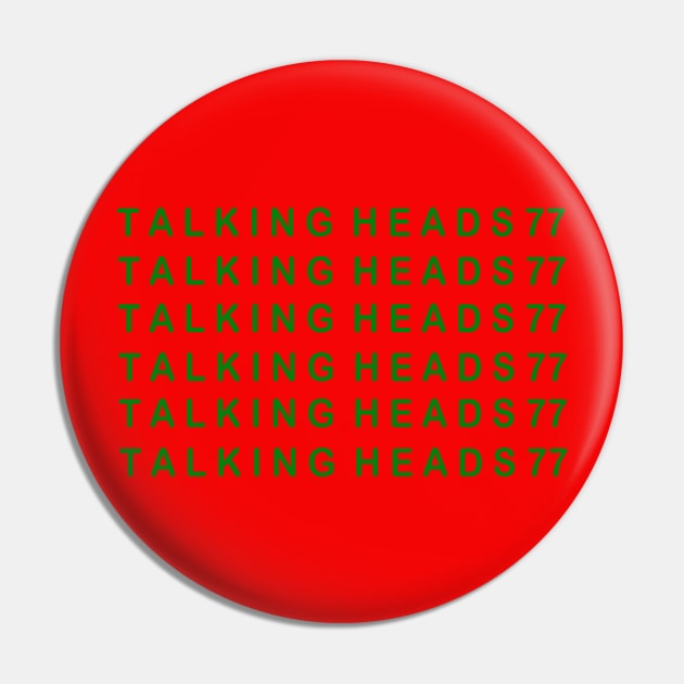 Retro Logo T A L K I N G H E A D S Pin by ESENTIAL-AF