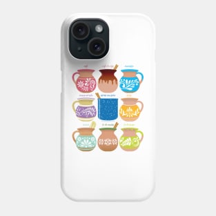 bebidas calientes y coloridas. Phone Case