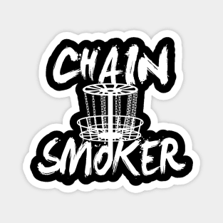 Chain Smoker Disc Golf T-shirt Magnet