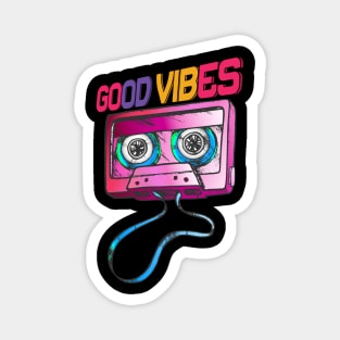 Good Vibes 80s Retro Design Magnet