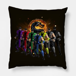 Ninja Mortal Rhapsody Kombat Pillow