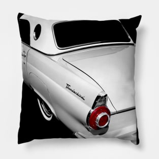 1955 Ford Thunderbird - high contrast Pillow