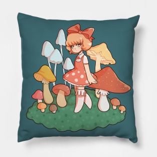 Mushroom Girl Pillow