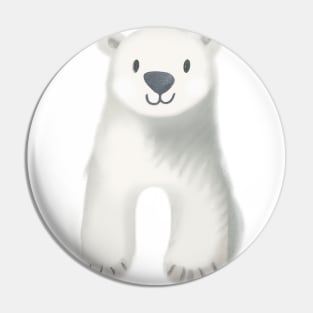 Cute Polar Bear Drawing Pin