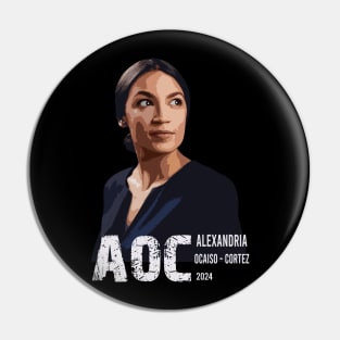 Alexandria Ocasio Cortez 2024 Pin