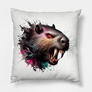 Horror Capybara Pillow