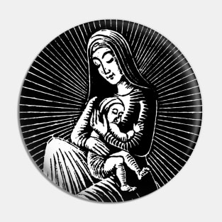 Mary and Jesus Pin