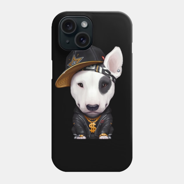 English Bull Terrier Hip-Hop Super Star Phone Case by stonemask