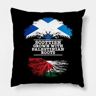 Scottish Grown With Palestinian Roots - Gift for Palestinian With Roots From Palestine Pillow