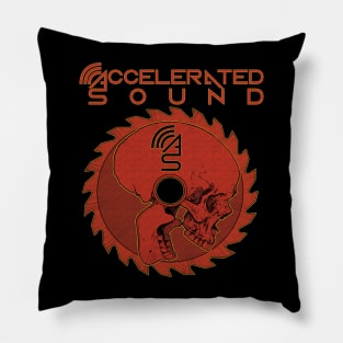 Accelerated Sound Logo and Skull Pillow