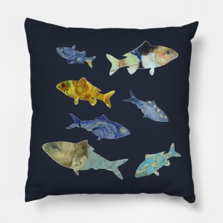 Vincent Van Gogh Fish Pillow