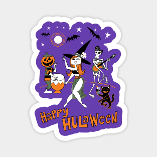 Happy Hulaween Magnet