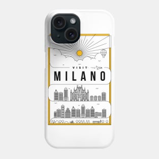 Milano Minimal Lineal Poster Phone Case