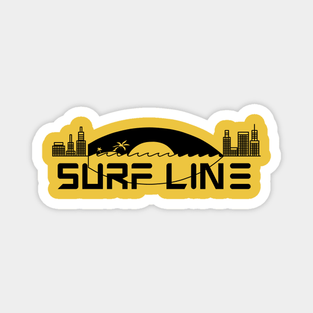 Surfline  Black version Magnet by TomiAx