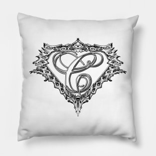 Super Sleek Style C Symbol Pillow